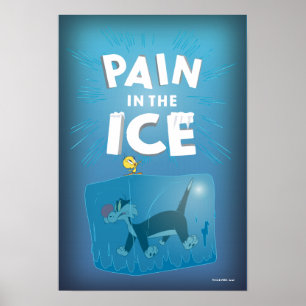 Póster TWEETY™ y SYLVESTER™ "Dolor en el hielo"