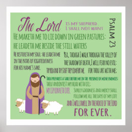 Póster Twenty Third Psalm