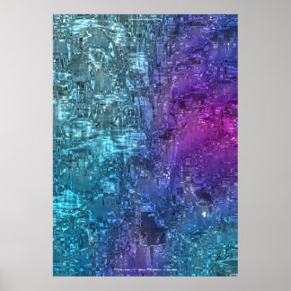 Póster Twilight Hues Abstract Art by Indigo Lewis