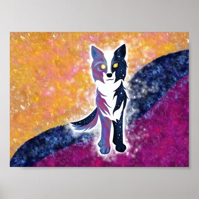 Póster Twilight Sky Wolf (Frente)