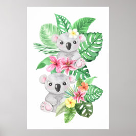 Póster Twin Baby Koalas