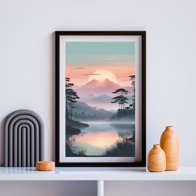 Póster Twin Peaks Bajo el Sol Rosado (Subido por el creador)