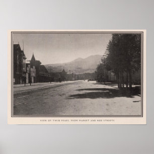 Póster Twin Peaks from Market & Noe streets