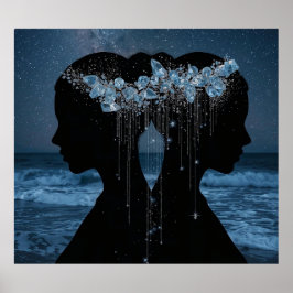 Póster Twin Souls Beneath the Stars