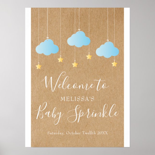 Póster Twinkle Sprinkle Baby Sprinkle / Shower Welcome (Frente)