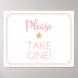 Póster Twinkle Twinkle Baby Shower Tome Un Rótulo