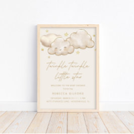 Póster Twinkle Twinkle Little Star Ivory Welcome Poster