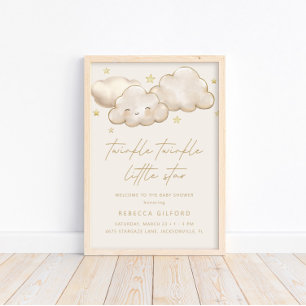 Póster Twinkle Twinkle Little Star Ivory Welcome Poster