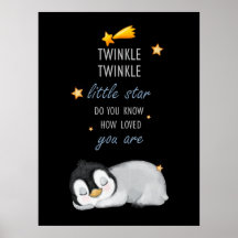 Twinkle, Twinkle Little Star Super Cute Penguin