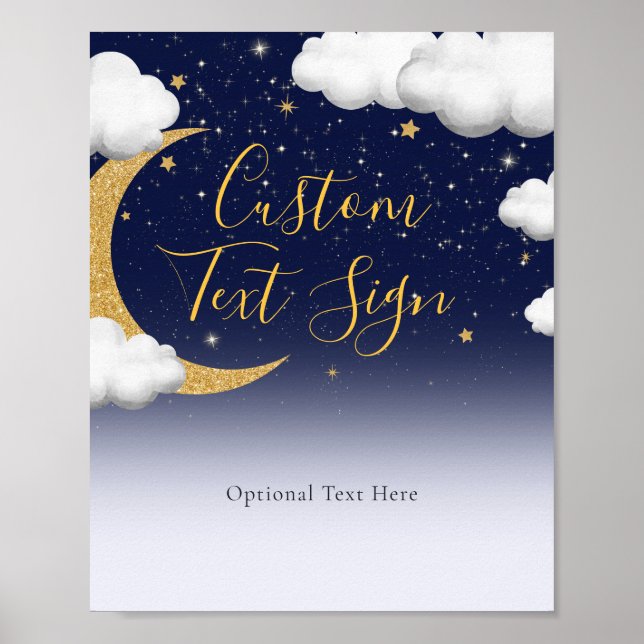 Póster Twinkle Twinkle Pequeña Estrella Primer Rótulo de  (Frente)