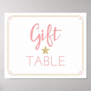Póster Twinkle Twinkle Pequeño cartel de mesa de regalo d
