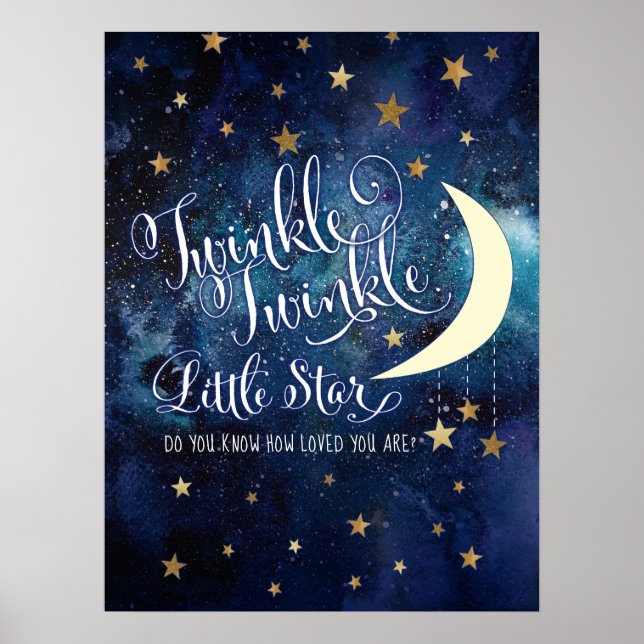 Póster Twinkle Twinkle Poster Pequeña Estrella (Frente)