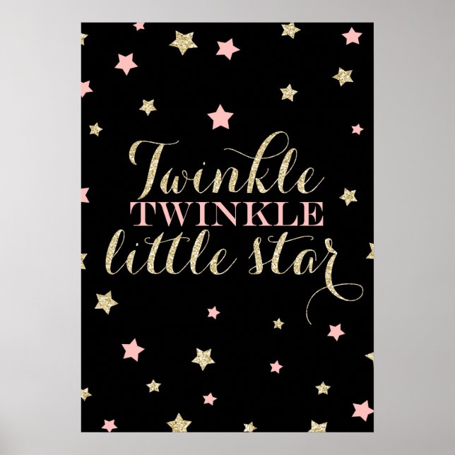 Póster Twinkle Twinkle Poster Pequeña Estrella (Frente)