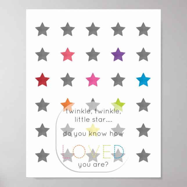 Póster Twinkle Twinkle Print (Frente)