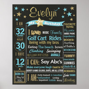 Póster Twinkle Twinkle Twinkle Pequeña Estrella Cartón de