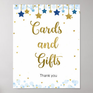 Póster Twinkle Twinkle Watercolor Cards and Gifts Rótulo