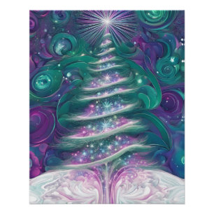 Póster Twinkling Christmas Tree