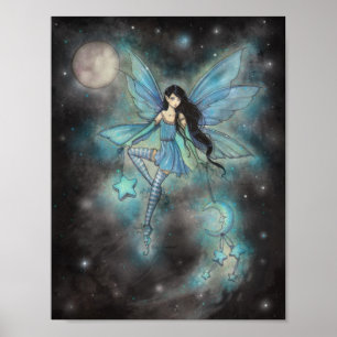 Póster Twinkling December Fairy Fantasy Art