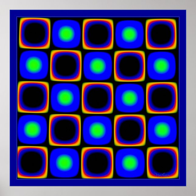 Póster Twinkling Green Dots (Frente)