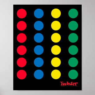 Póster Twister Halloween Twister Board Costume