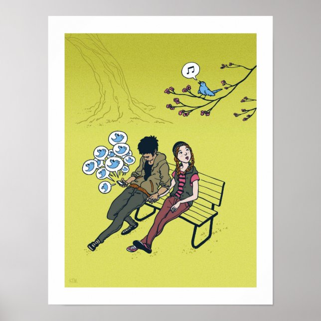 Póster Twitter, Twitter (Frente)