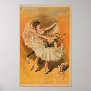 Póster Two Ballerinas Theatrical Poster