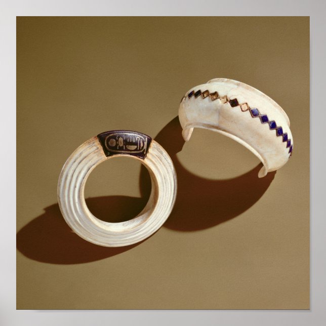 Póster Two bracelets, from the Tomb of Tutankhamun (Frente)
