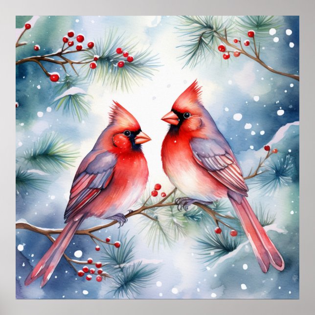 Póster Two Cardinals (Frente)