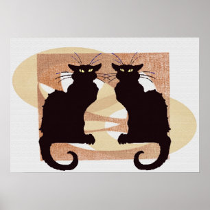 Póster Two Cats Print