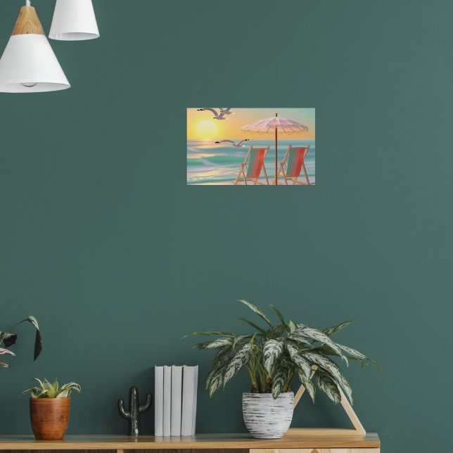 Póster "Two Chairs By The Sea" (Salón 1)