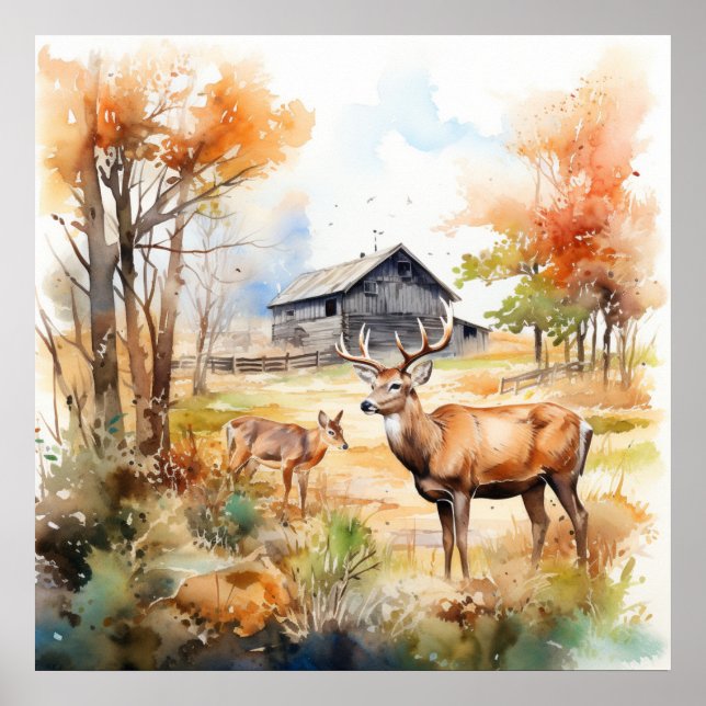 Póster Two Deer (Frente)