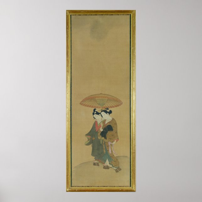 Póster Two Lovers under an Umbrella (Frente)