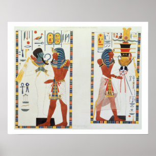 Póster Two Murals from the Tombs of the Kings of Thebes,