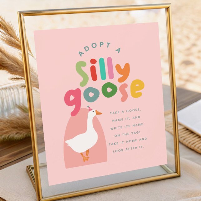 Póster Two Silly Goose Birthday Adoption Station (Subido por el creador)