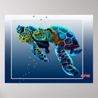 Póster Two Turtles