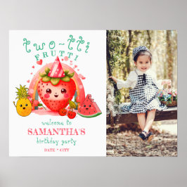 Póster TWOTTI Tutti Frutti Summer Fruit Kids 2º cumpleaño