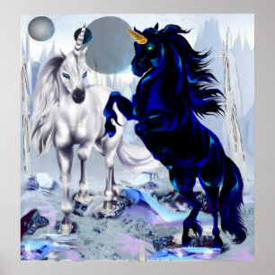 Póster TwoUnicornsFantasy