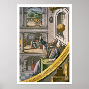 Póster Tycho Brahe (1546-1601) envejeció 40, entre su