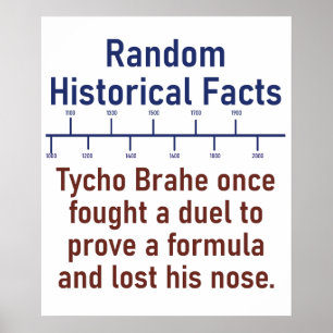 Póster Tycho Brahe Una Vez Luchó Contra Un Duelo - Hecho 