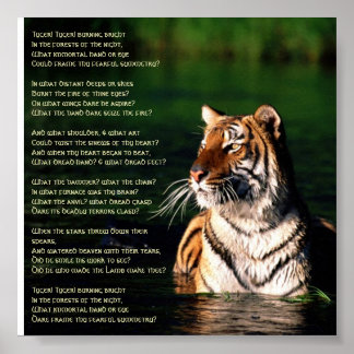 Póster Tyger, Tyger Print