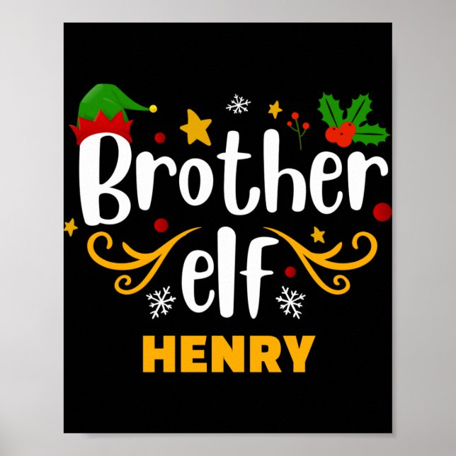 Póster Tygraphy Brother Elf Fun Family Matching T Shirt  (Frente)