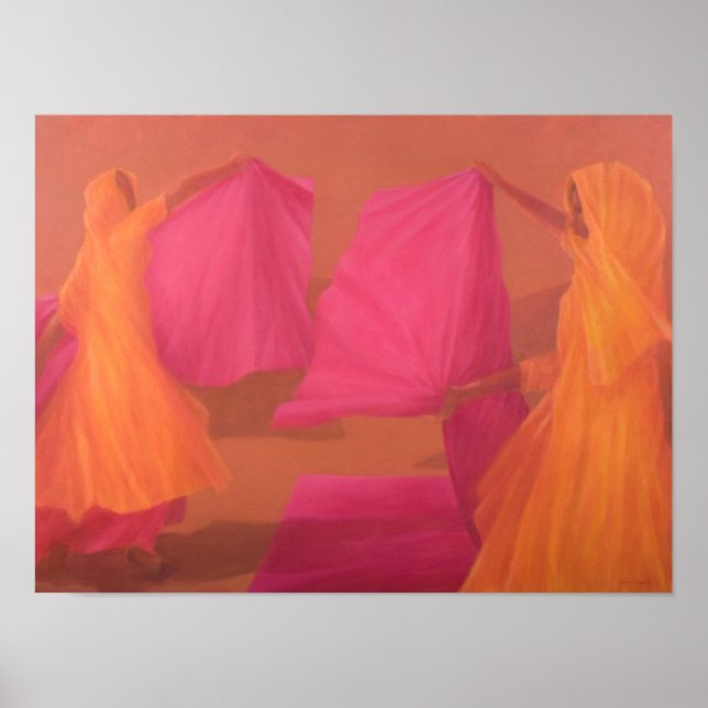 Póster Tying Saris (Frente)