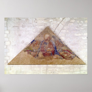 Póster Tympanum representando la Bendición del Salvador, 