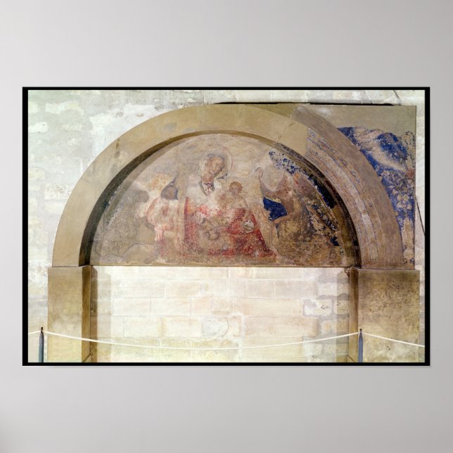 Póster Tympanum representando la Virgen de la Humildad (Frente)