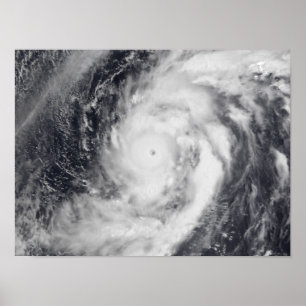 Póster Typhoon Damrey in the western Pacific Ocean