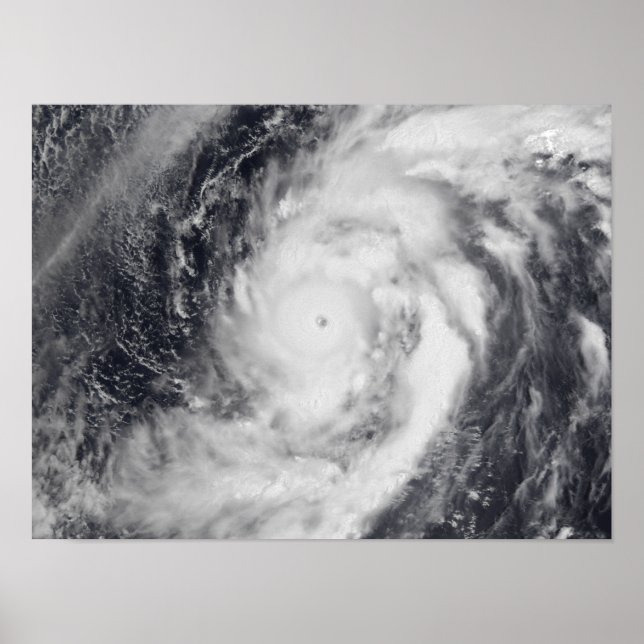 Póster Typhoon Damrey in the western Pacific Ocean (Frente)