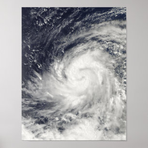 Póster Typhoon Lupit over the western Pacific Ocean