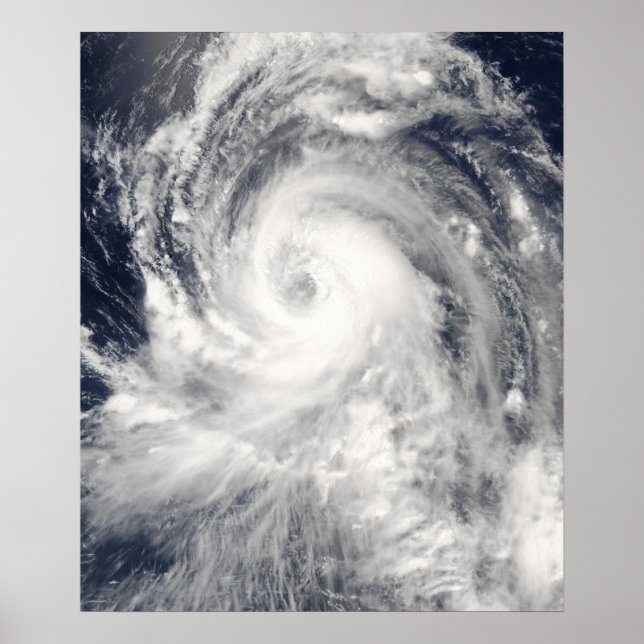 Póster Typhoon Tingting over the Northern Mariana Isla (Frente)