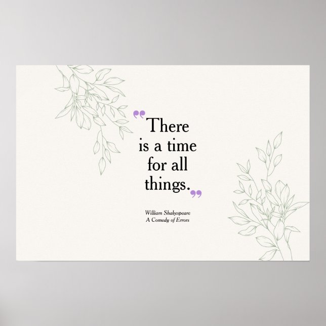 Póster Typografía Cita elegante moderna Boho botánico (Frente)