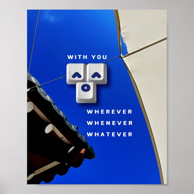 Póster typography_1_with you_1 matte poster (Frente)